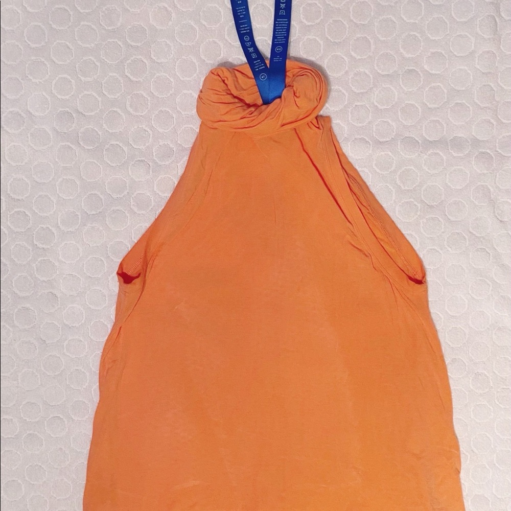 Bright orange kit and ace turtleneck tank